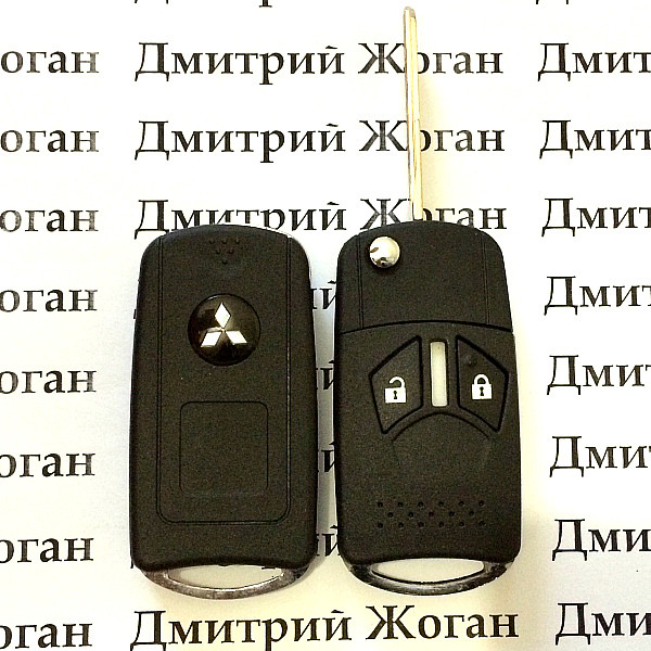 Корпус выкидного ключа для Mitsubishi (Митсубиси) 2 - кнопки - фото 1 - id-p46286137