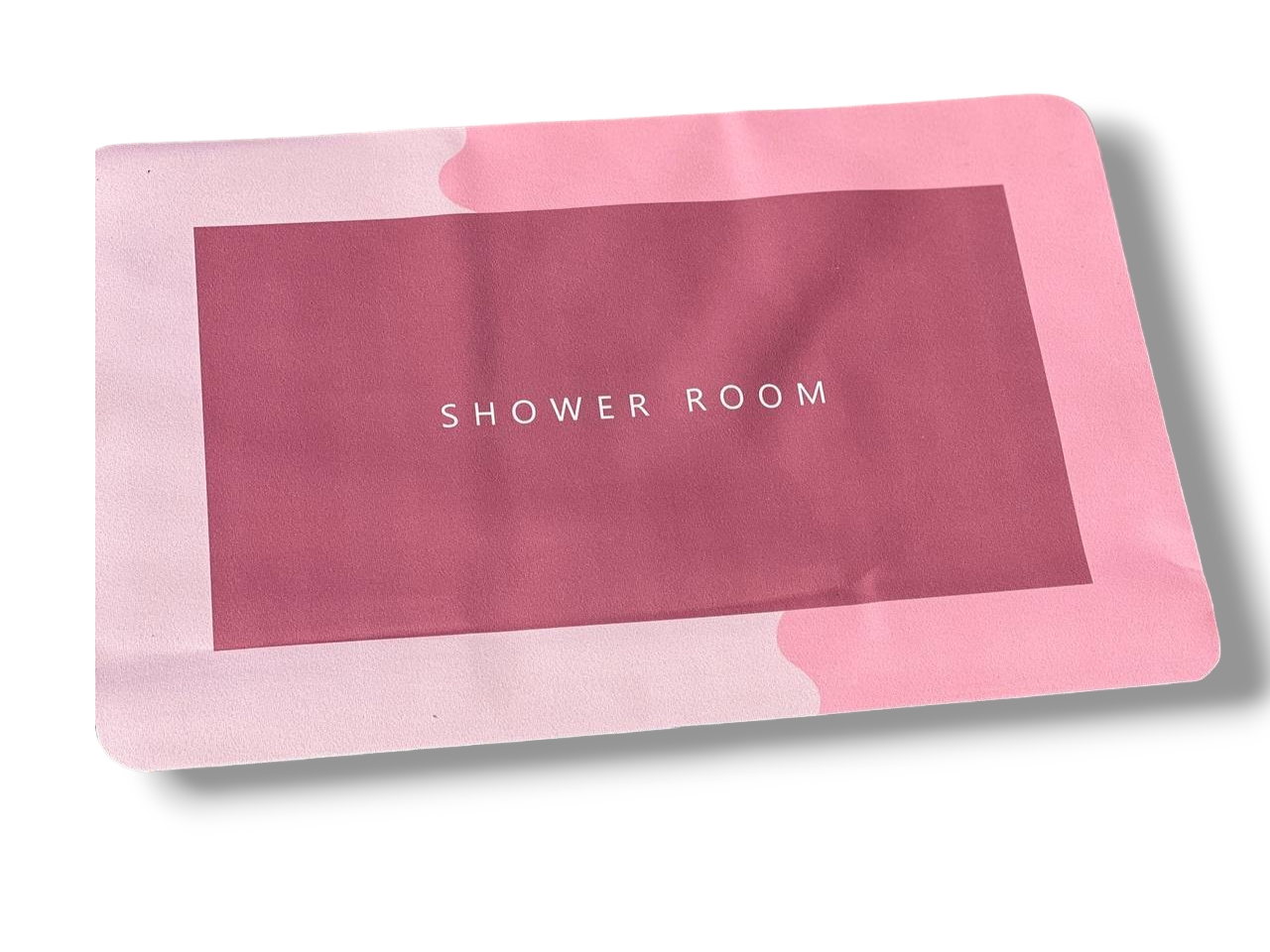 Нековзний вологостійкий килимок для ванни Shower Room 40х60 см Рожевий