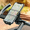 Тримач телефону для велосипеда з рульовим кріпленням для великих смартфонів на кермо велотримач Hoco, фото 10