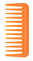 Расческа для волос оранжевая Janeke Superbrush Small Supercomb Fluro