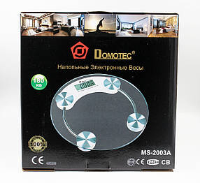 Ваги підлогові Domotec ACS MS 2003A 180 кг. круглі з датчиком температури повітря