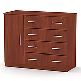 Комод 4+1Б горіх екко Компаніт (105х45х85 см), фото 3