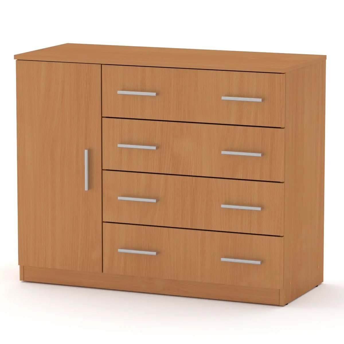 Комод 4+1Б (П) телескопи 105х45х85 Бук Компаніт, фото 1