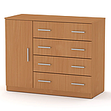 Комод 4+1Б горіх екко Компаніт (105х45х85 см), фото 7