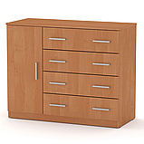 Комод 4+1Б горіх екко Компаніт (105х45х85 см), фото 6