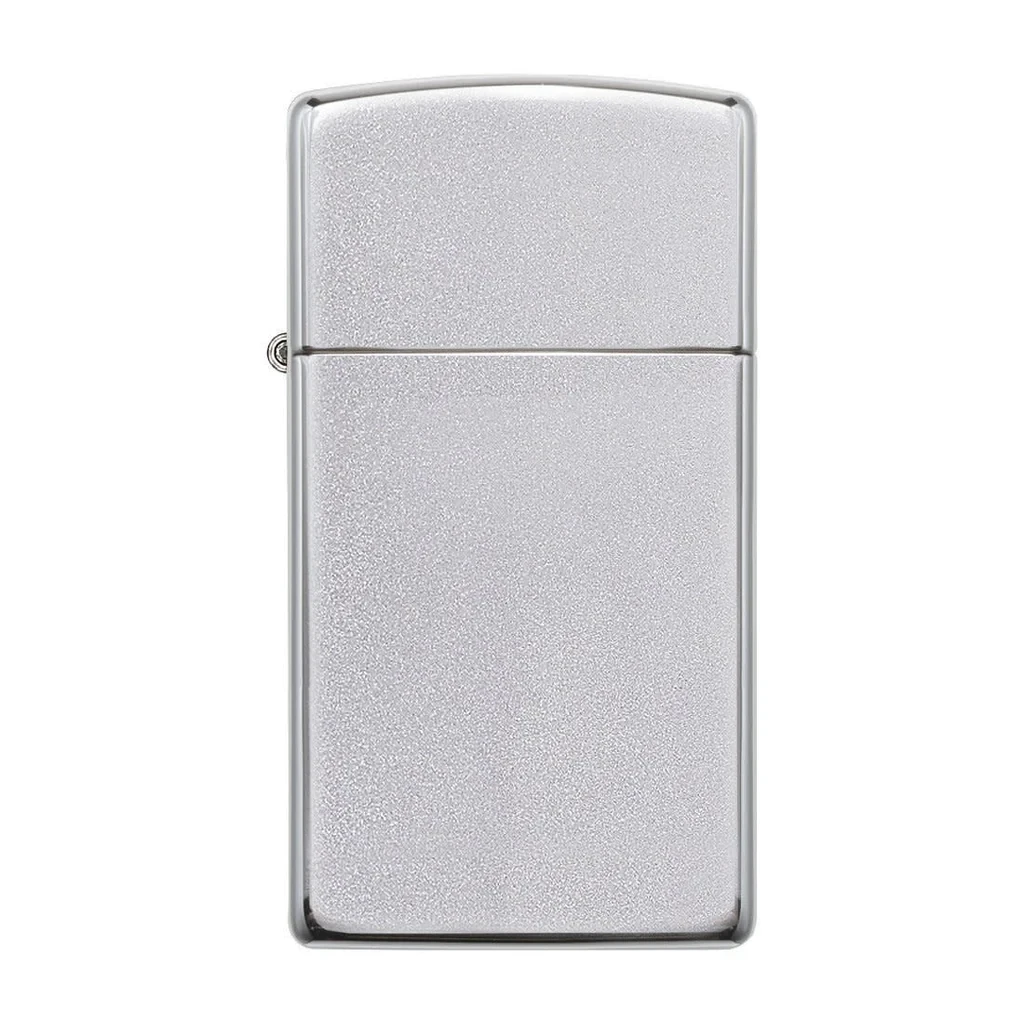 Запальничка Zippo 1605 Slim Satin Chrome, фото 1