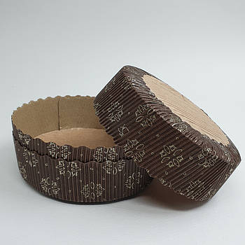 Паперова форма для випікання тарту (пирога) Коричнева 10 см — 1 шт.