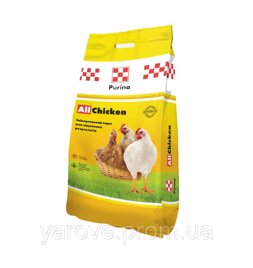 Готовий корм для циплят и бройлеров Гроуер 6-18 нед 25кг Purina 41016 ...