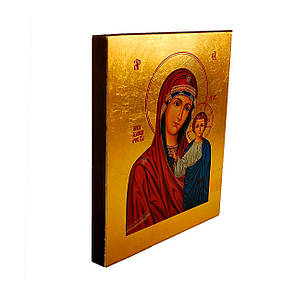 Казанська писана ікона Божої Матері 15 Х 19 см, фото 2