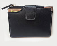 Кожаный кошелек-портмоне Baellerry Business mini черный