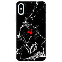Бампер із силікону зі своєю картинкою на замовлення для смартфона Айфон X для коханого (коханої) | "Завжди поруч"