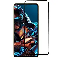 Захисне скло для Xiaomi Poco X5 Pro 5G скло 5D HQ скло на телефон сяомі поко х5 про 5г чорне hqg