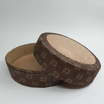 Паперова форма для випікання тарту (пирога) Коричнева 15.5 см — 1 шт.