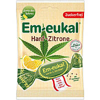 Леденцы Em-eukal Hanf-Zitrone Конопля Лимон Без сахара 75g