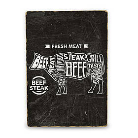 Дерев'яний Постер Свіже Мясо