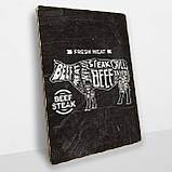 Дерев'яний Постер Свіже Мясо, фото 2