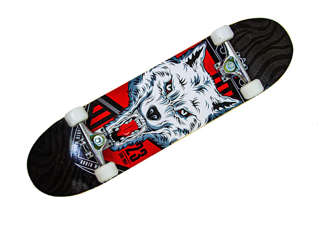 Скейтборд дерев'яний "ВОЛК 23" Канадський клен, до 80 кг