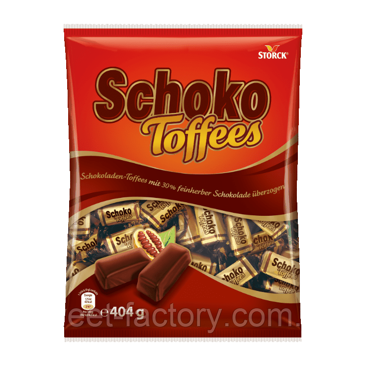 Шоколадні іриски Storck Schoko Toffees 404g