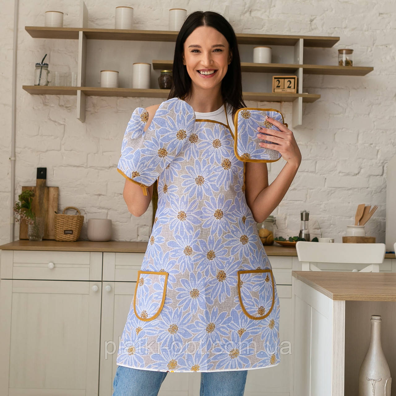 Кухонний набір "Ромашки" 4в1, фото 1