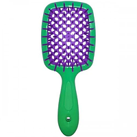 Расческа для волос зелено-фиолетовая Janeke Superbrush 86SP226 VV