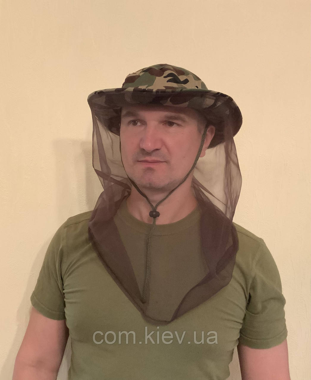 Панама з москітною сіткою та щільними, широкими крисами р.56-58 камуфляж DPM «ліс», британка