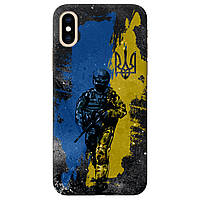 Накладка силиконовая со своей картинкой под заказ для телефона Айфон XS Max | "Защитники украины"