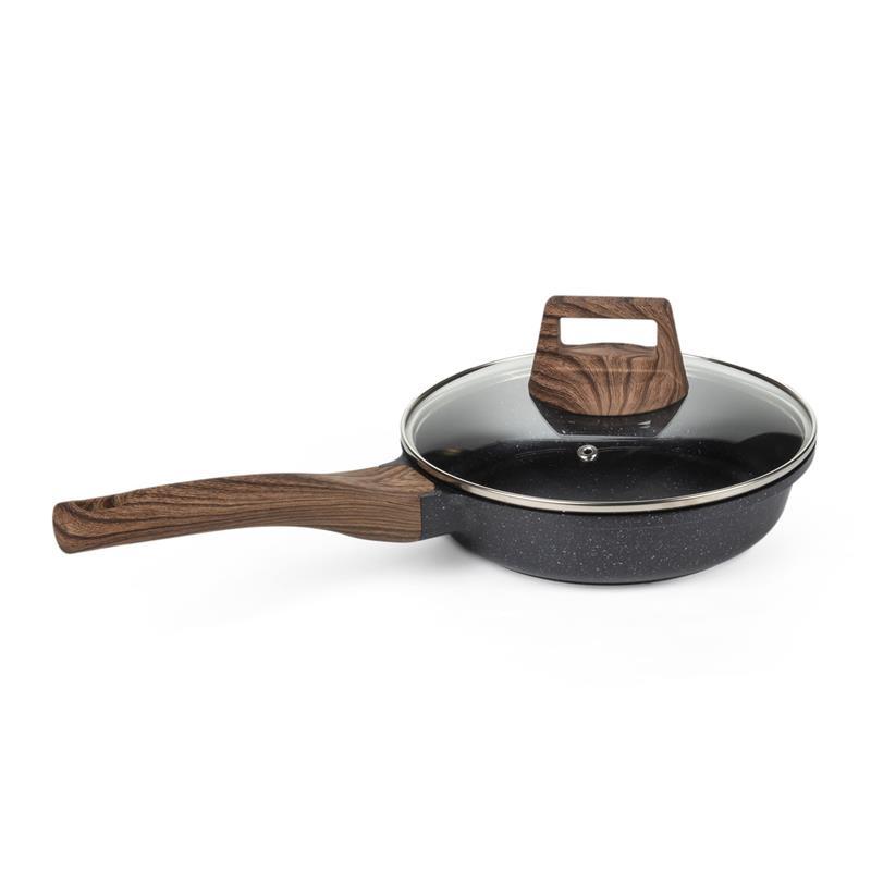 Сковорода лита з кришкою Holmer FP-33520-SWMBML Natural 20 см