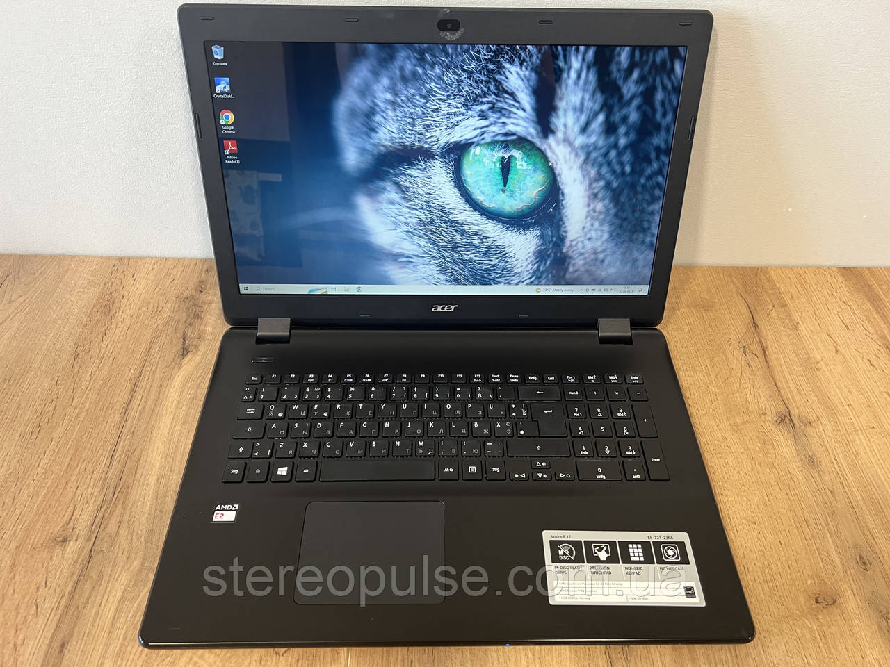 Ноутбук Acer Aspire E17 (E5-721-23FA): AMD E2-6110, 4Gb DDR3L, 500Gb HDD