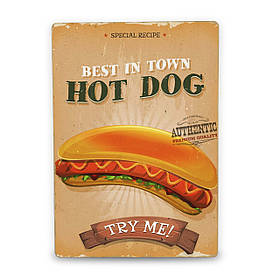 Дерев'яний Постер Хот Дог