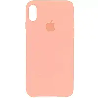 Чохол Silicone Case (AA) для Apple iPhone X (5.8") / XS (5.8") (Light Flamingo)