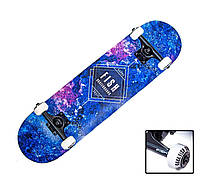 Скейтборд деревянный от FISH SKATEBOARD "Blue Rhombus"