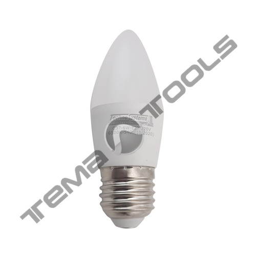 Світлодіодна лампа LED Bulb-C37-6W-E27-220V-6500K-540L ICCD (свічка)