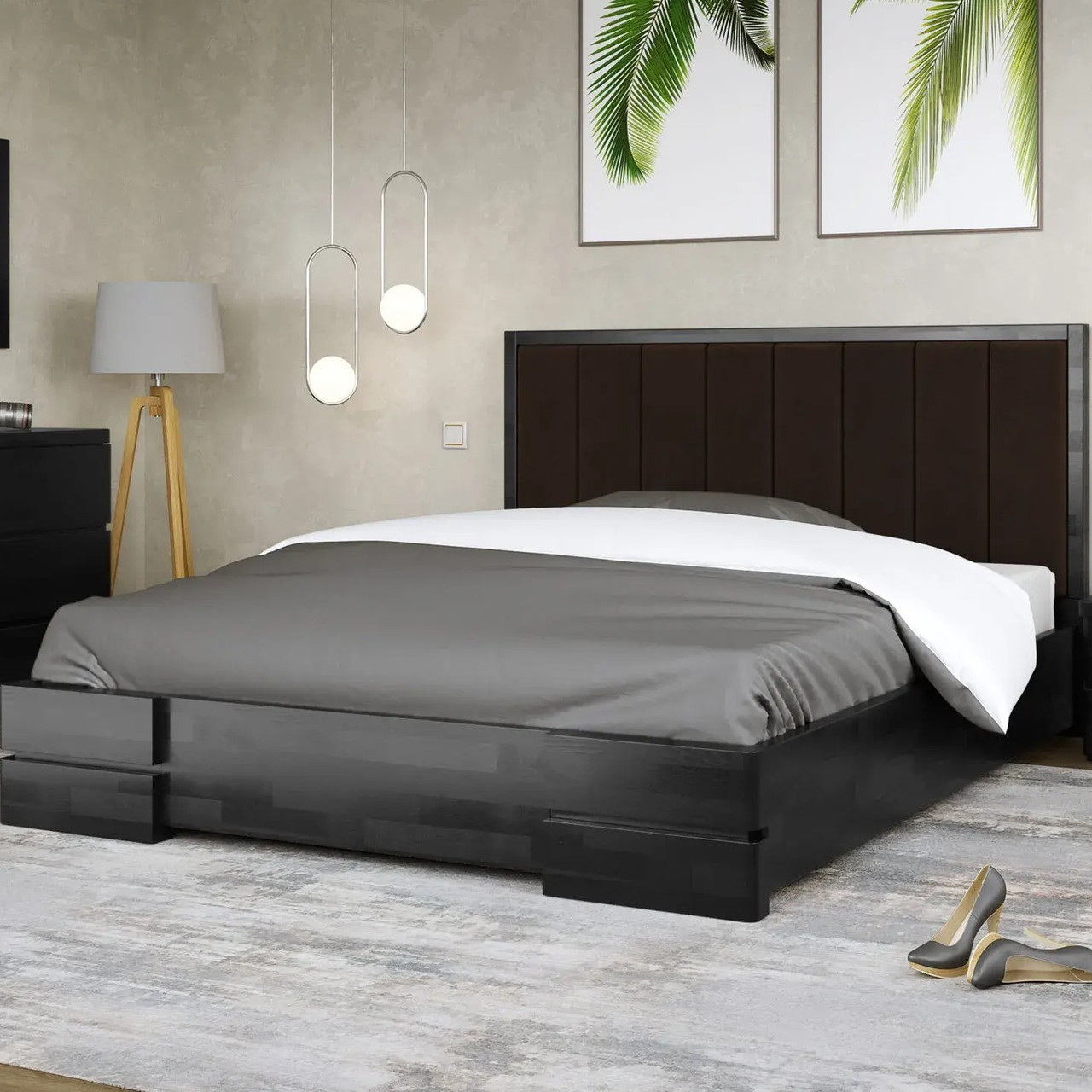 Ліжко Мілано м'яке узголів'я TM ArborDrev