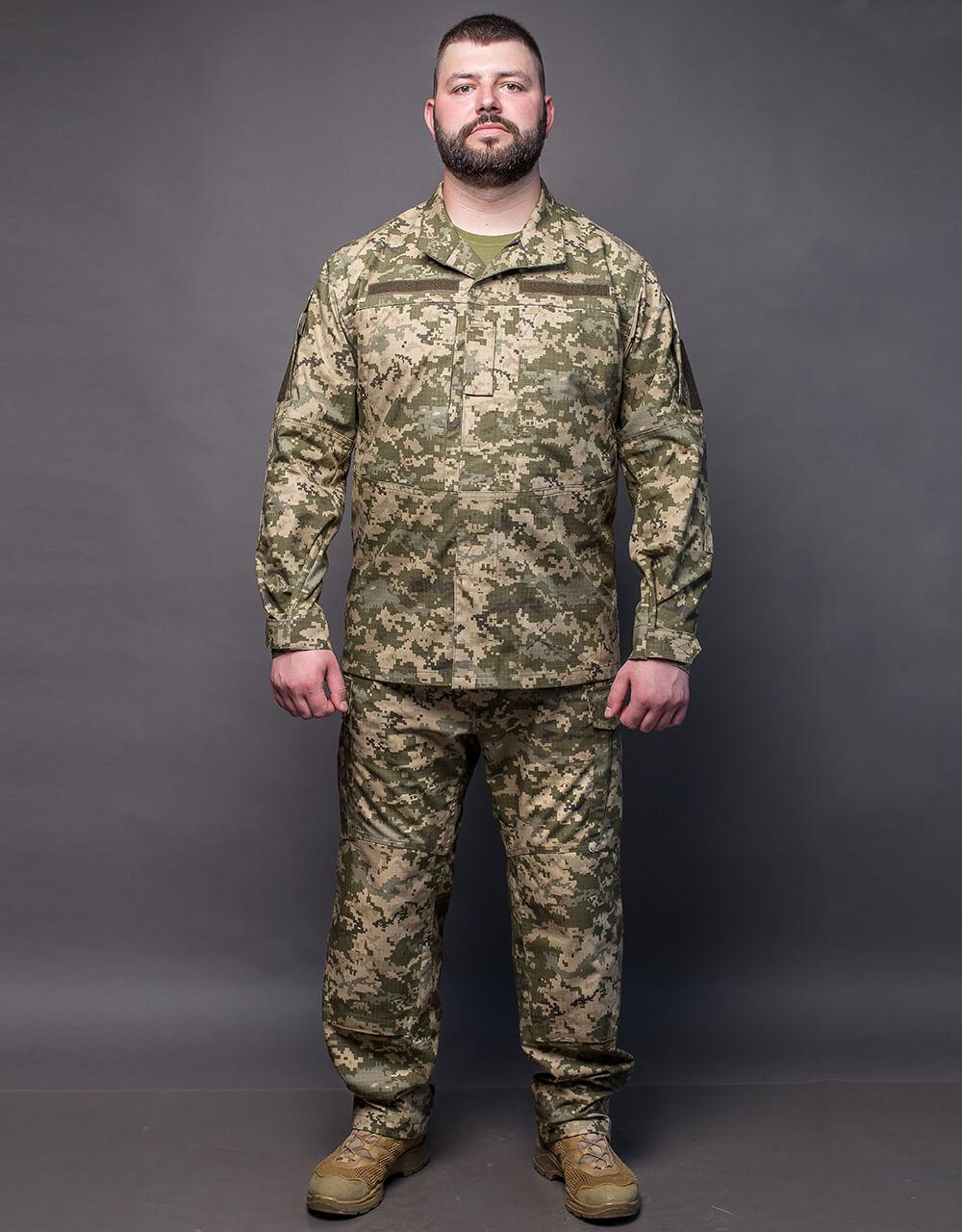 Камуфляжний костюм тактичний М14 Кітель армійський + військові штани піксель для ЗСУ MILIGUS