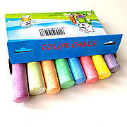 Крейда кольорова 8 кольорів | крейда дитяча 8 кольорів | мелки для рисования | мел разноцветный |