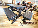 Меблі з масиву термодерева з брашуванням від виробника Thermowood Production, комплект Furniture set - 46, фото 3