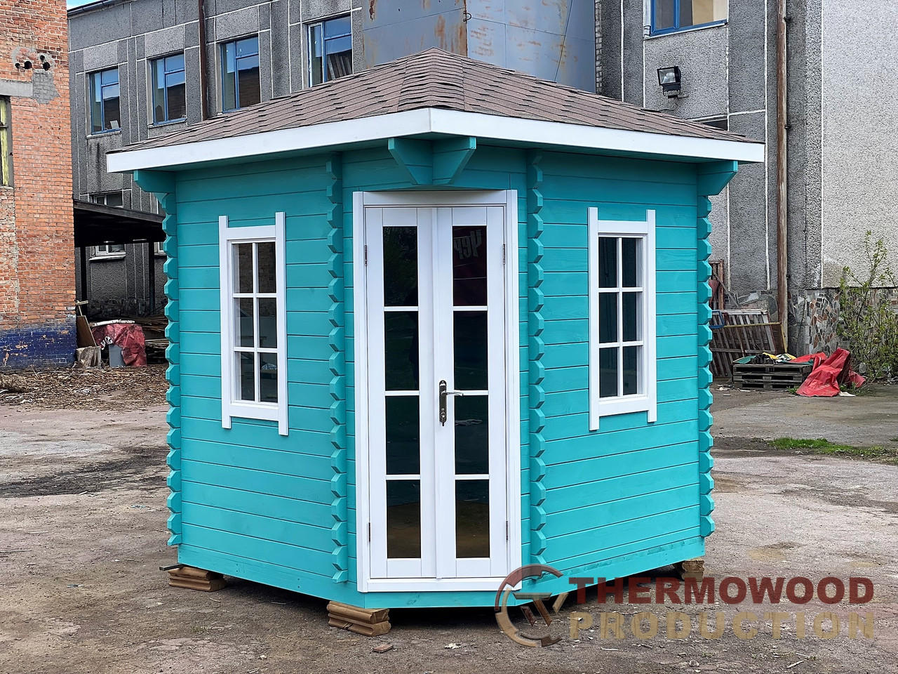 Модульний садовий будиночок 2,3x2,3м Gartenhäuser-65, фото 1