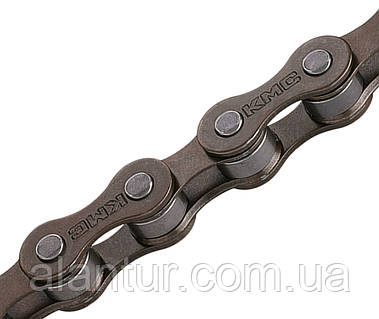 Цепь инд. 112 зв. 1/2x1/8 KMC S1 (Z410) brown/brown