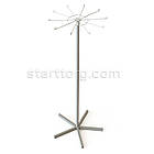 Стійка обертова TWIG-13 розбірна Н1300 D470/540. Торгова стійка – вертушка. Торгове обладнання рейл для ременів у магазин, фото 4