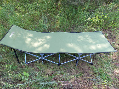 Розкладачка стальна до 120кг похідне ліжко туристичне з чохлом Ranger Military Forest RA 5517, фото 1