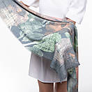 Тоненька кашемірова хустка розміром 100х100см з абстрактним принтом, фото 6