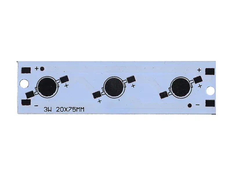 Друкована плата LED 3, 20х75 мм. Світлодіодна друкована плата.