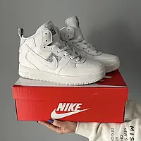 Кроссовки Nike Air Force White (хутро) аир форс