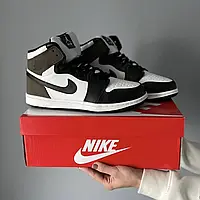 Зимние кроссовки Nike Jordan 1 Retro Dark Mocha(хутро)
