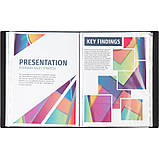 Папка з файлами, дисплей-книга Axent (A4, 60 файлів, чорний) 1060-01-A, фото 3