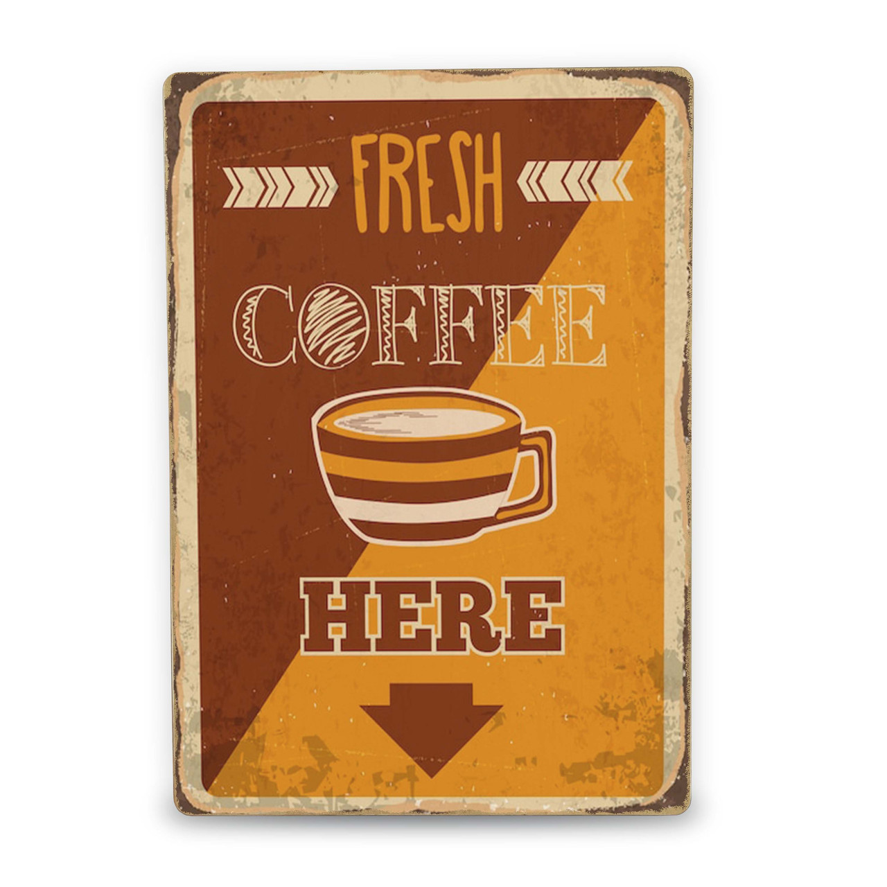 Дерев'яний Постер Fresh Coffee