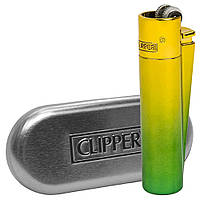 Зажигалка Клиппер Из Металла Clipper lighter Metal Green Gradient