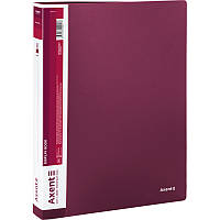 Папка з файлами, дисплей-книга Axent (A4, 60 файлів, бордовий) 1060-04-A