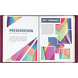 Папка з файлами, дисплей-книга Axent (A4, 60 файлів, бордовий) 1060-04-A, фото 3