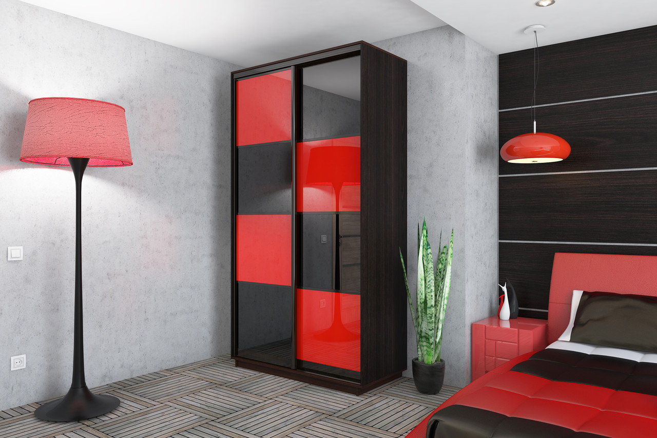 Шафа-купе з двоми дверцята 130x220x45 Garant/Шкаф-купе дводверний 130x220x45 Гарант